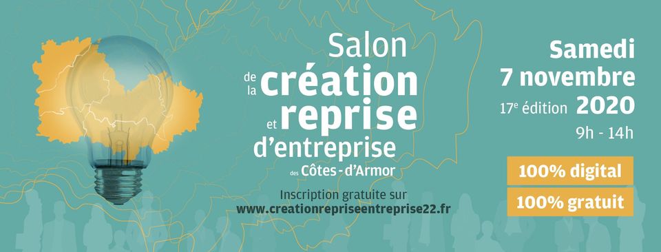 Salon de la création et de la reprise d'entreprise Côte d'Armor 2020